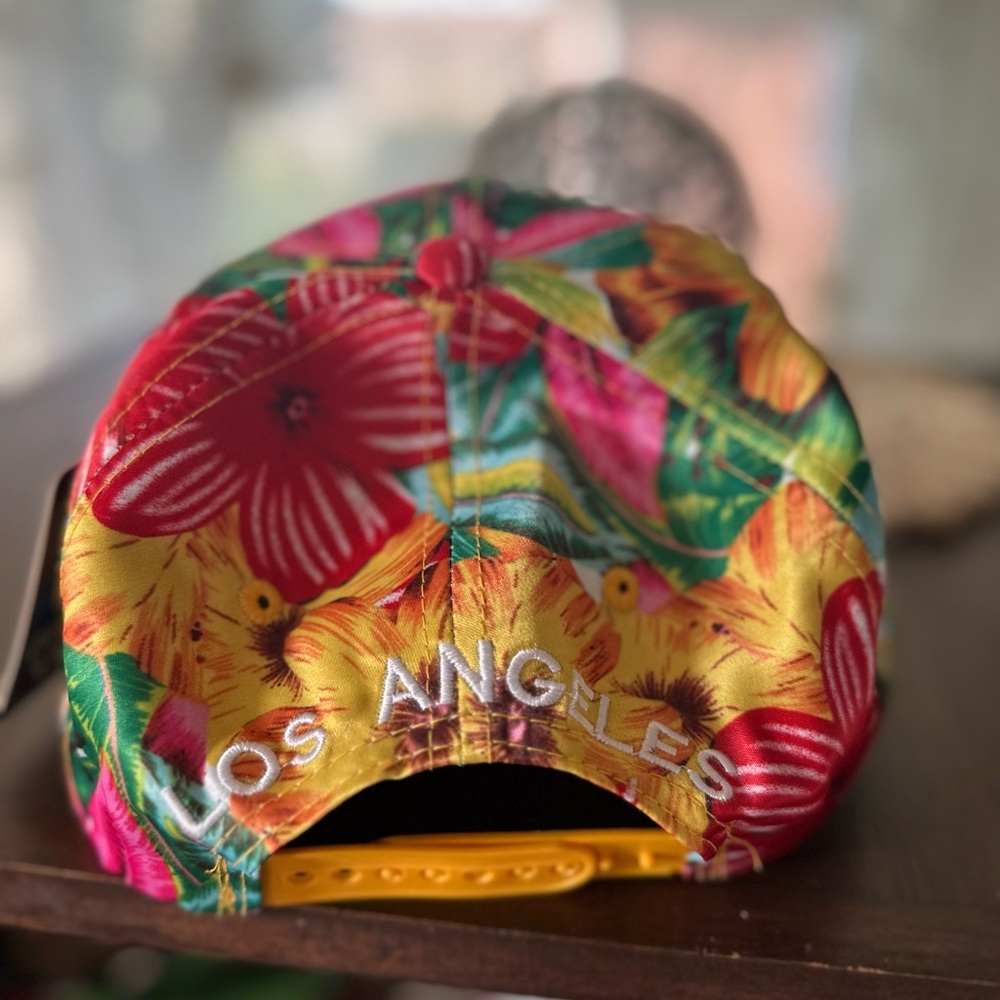LA Original Floral Cap Snap Back Colorful Streetwear OS New - Picture 2 of 6